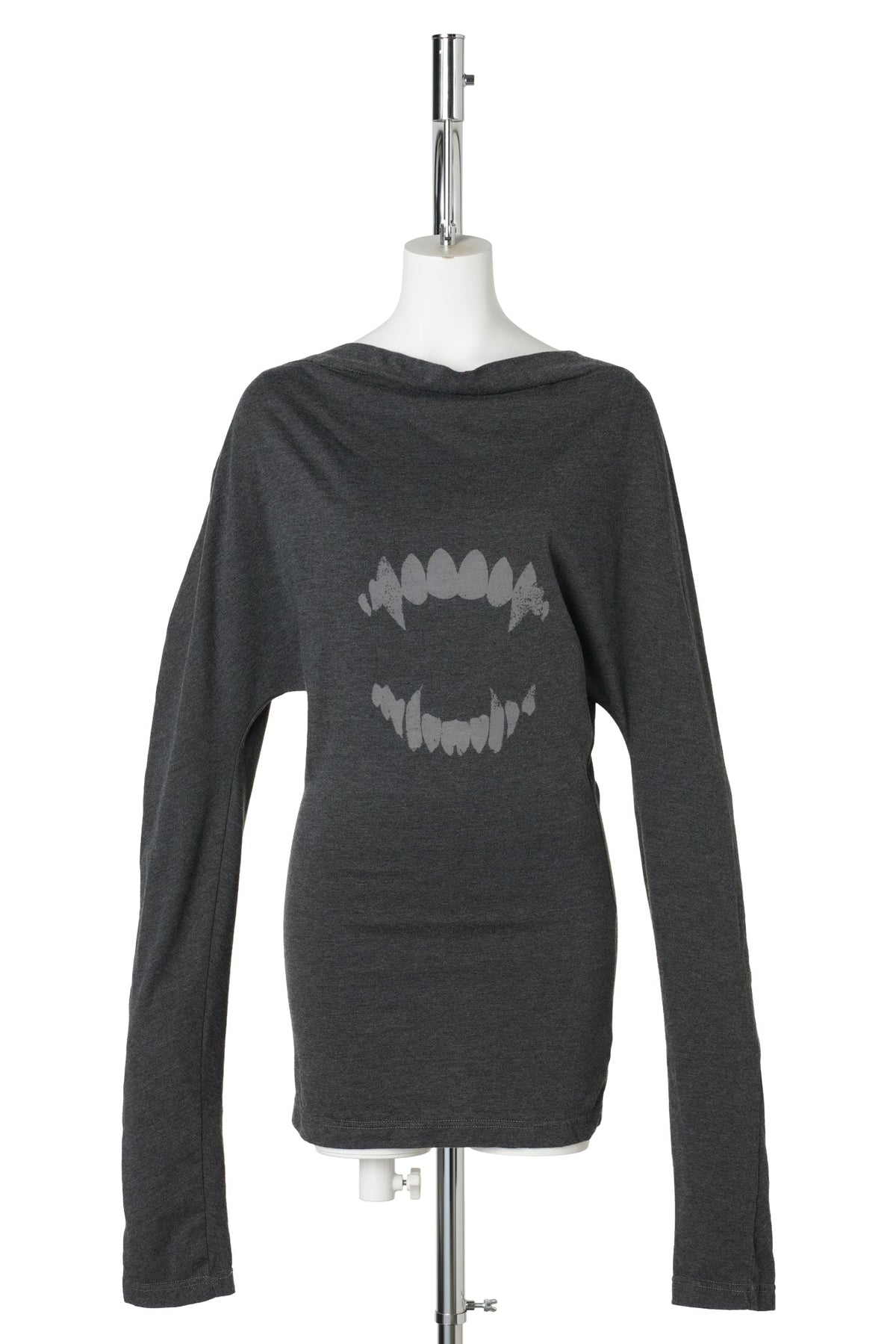 BURNOUT FANGS DOLMAN LONG SLEEVE TOP / WASHED BLACK