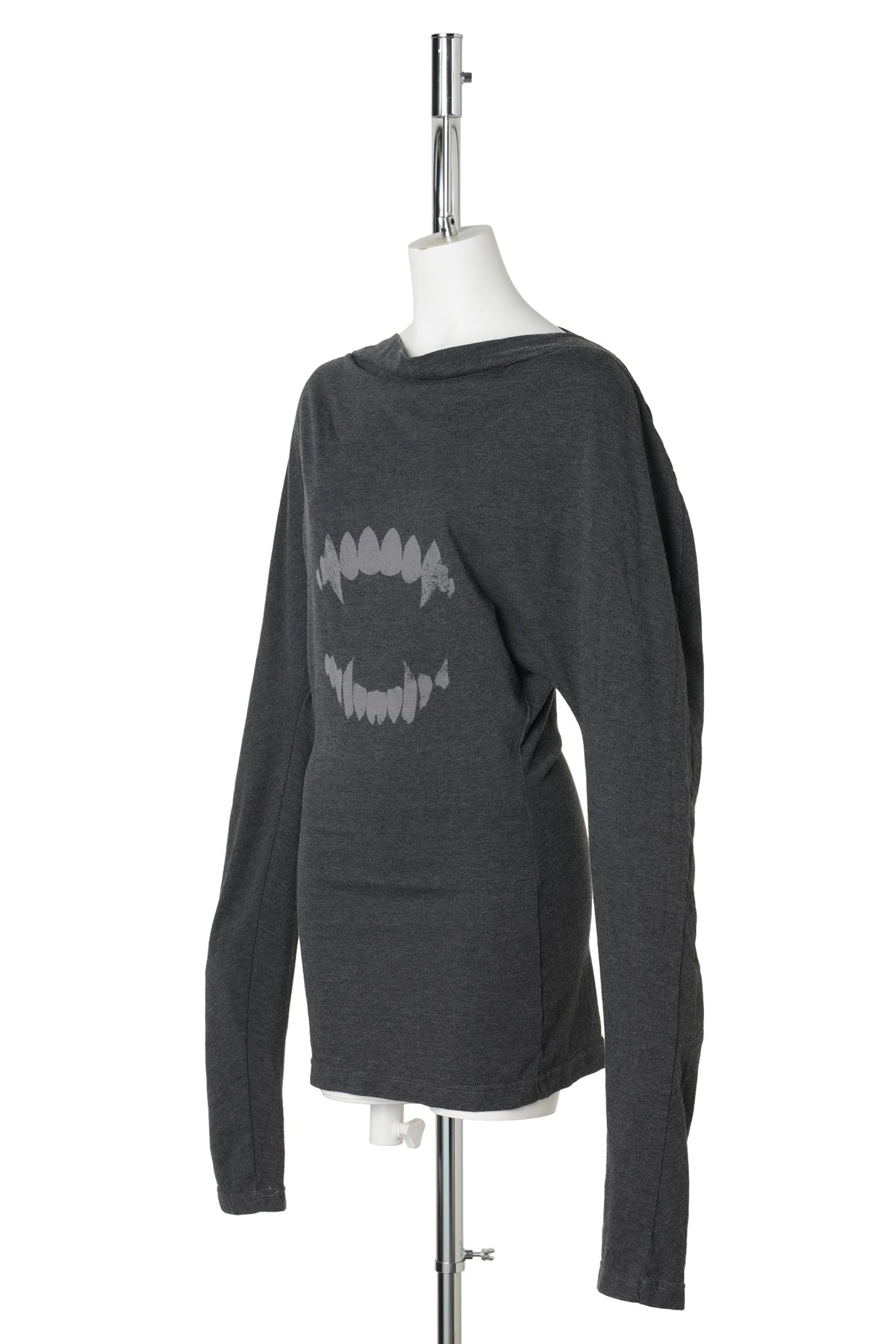 BURNOUT FANGS DOLMAN LONG SLEEVE TOP / WASHED BLACK