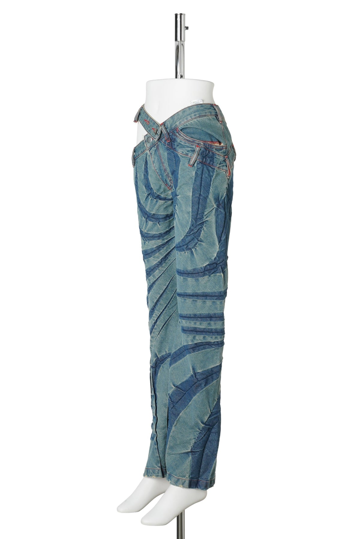 FLARE TRIBAL BIAS-CUT JEANS / DIRTY LIGHT INDIGO