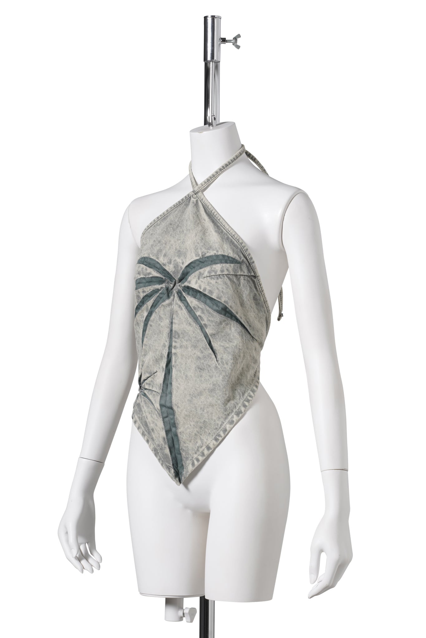 PALM TREE BANDANA TOP / SEA SALT GREEN