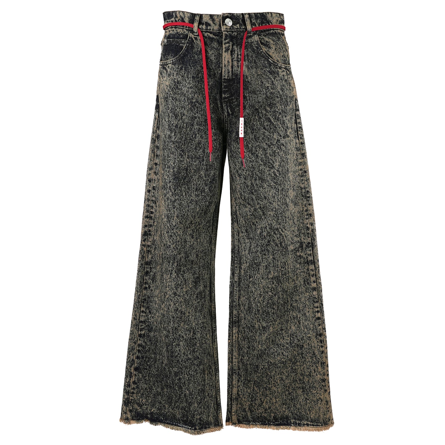 MARBLE DYED COTTON DENIM PANTALONE UOMO / MMW60:NOMAD