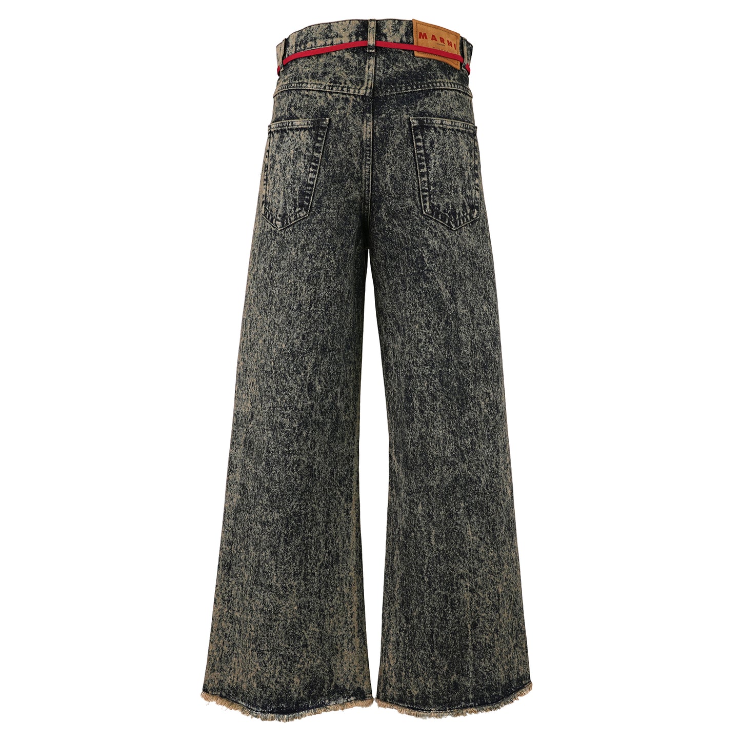 MARBLE DYED COTTON DENIM PANTALONE UOMO / MMW60:NOMAD