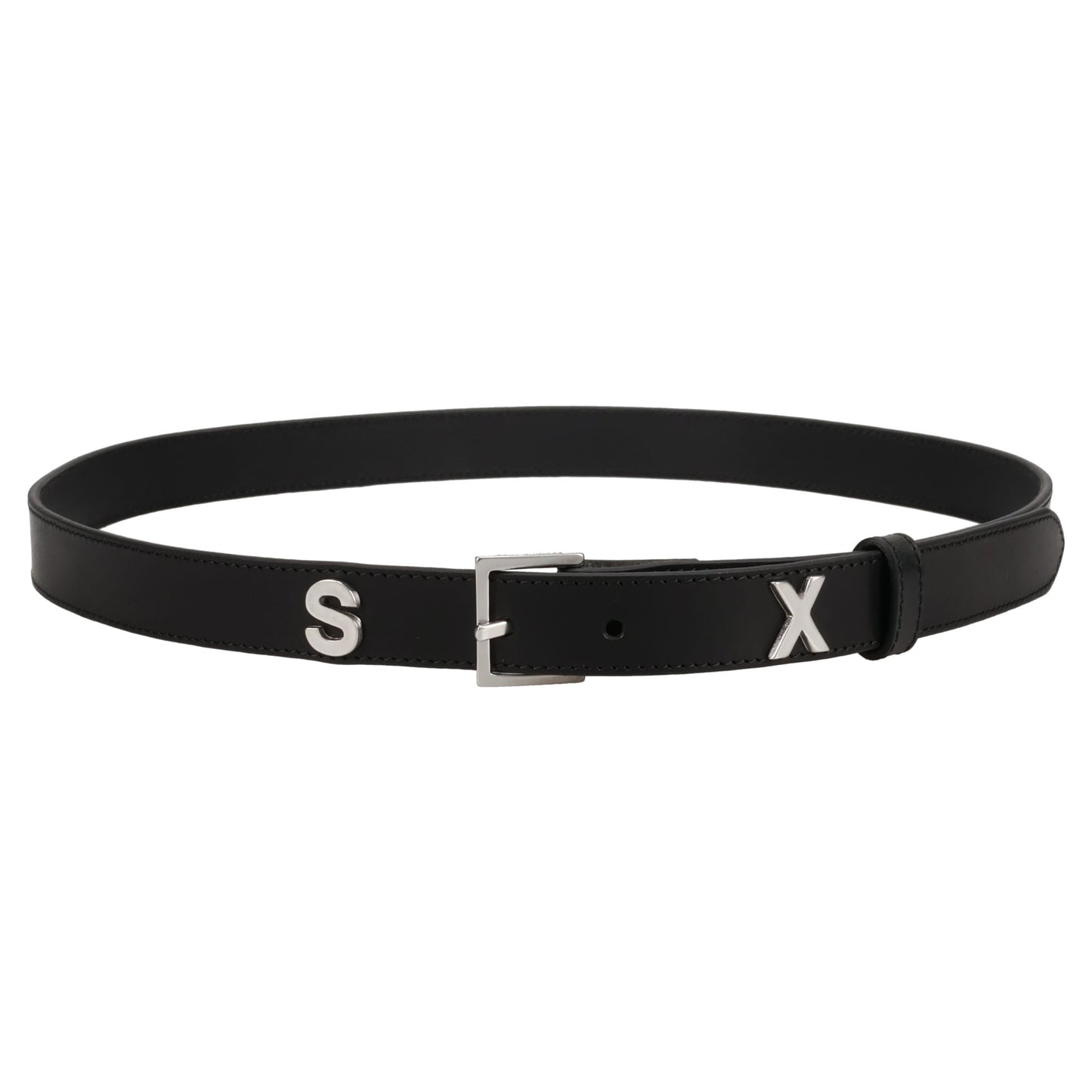 SEX LETTER BELT / LEATHER BLACK