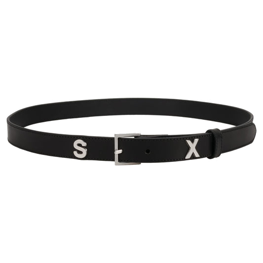SEX LETTER BELT / LEATHER BLACK