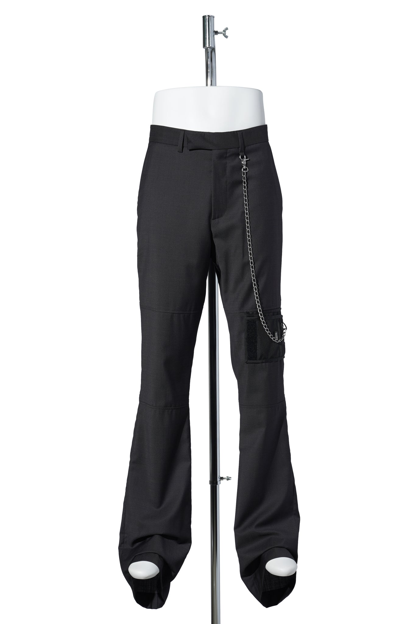 BOOTCUT WALLET TROUSER / BLACK-PURPLE