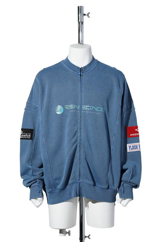 ZIP UP CREW / BLUE AGEAN