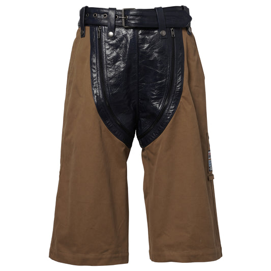 ZIP CHAP UTILITY SHORT / BLUE NAVY/KHAKI