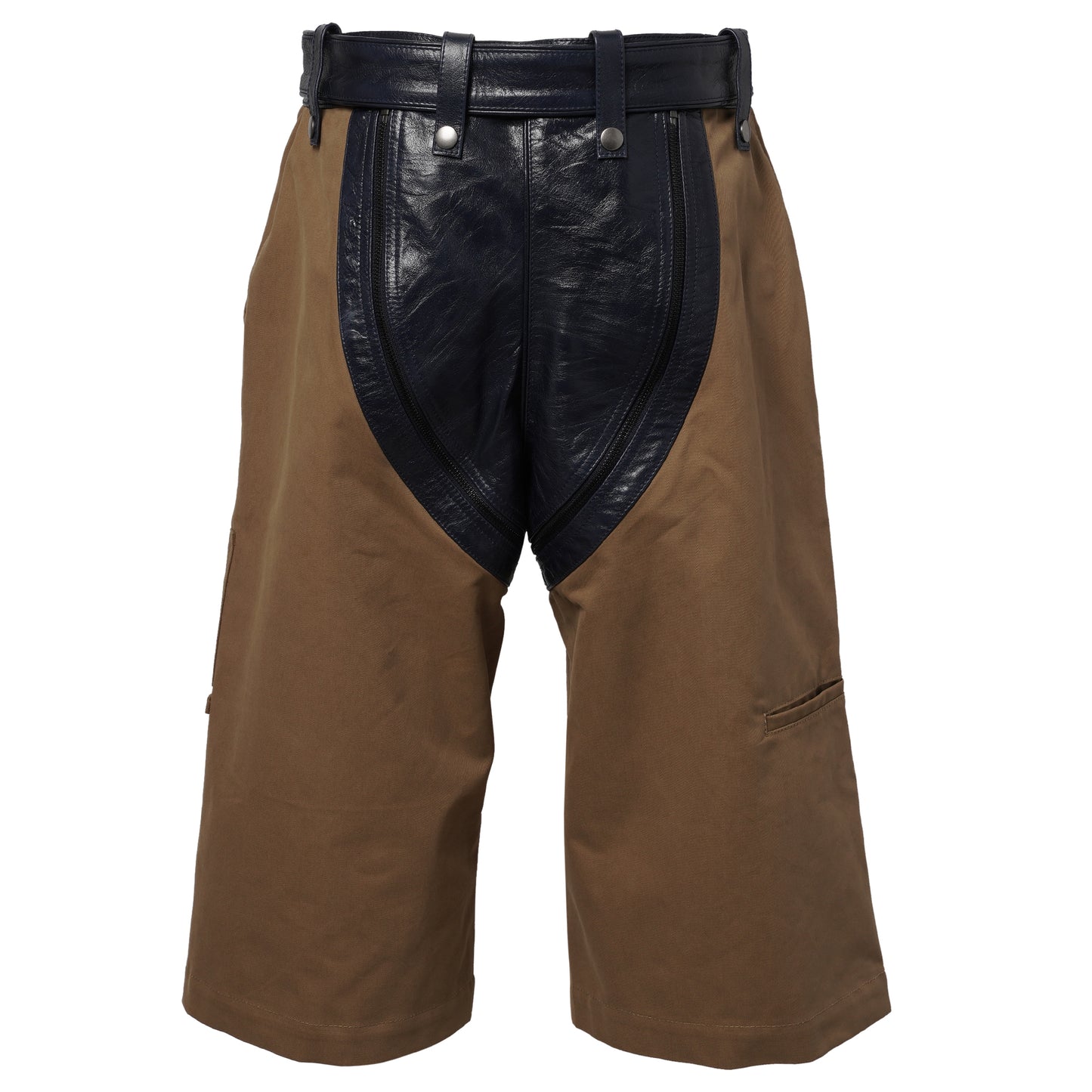ZIP CHAP UTILITY SHORT / BLUE NAVY/KHAKI