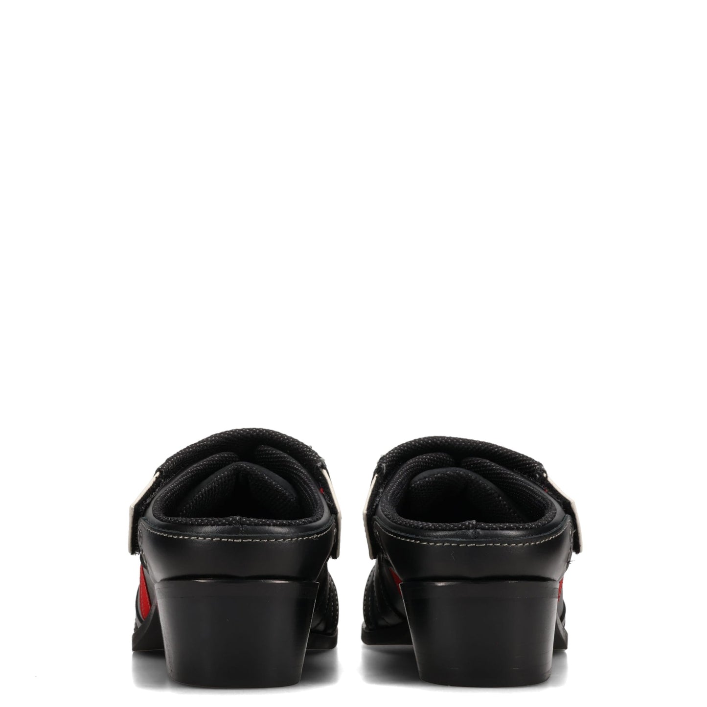 SPORTY SNOUT MULE / LEATHER BLACK