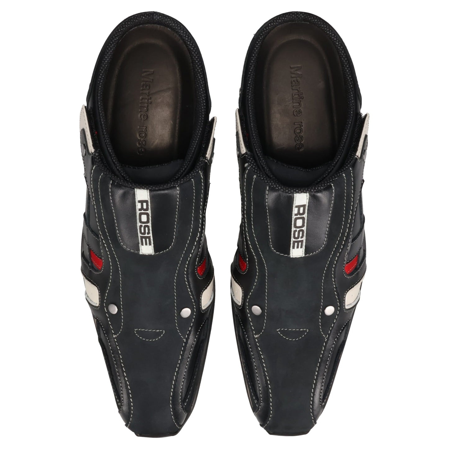 SPORTY SNOUT MULE / LEATHER BLACK