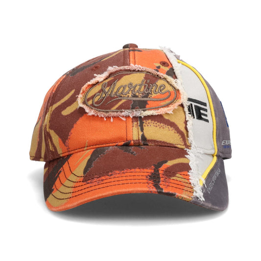 COLLAGE CAP / ORANGE CAMO GREY