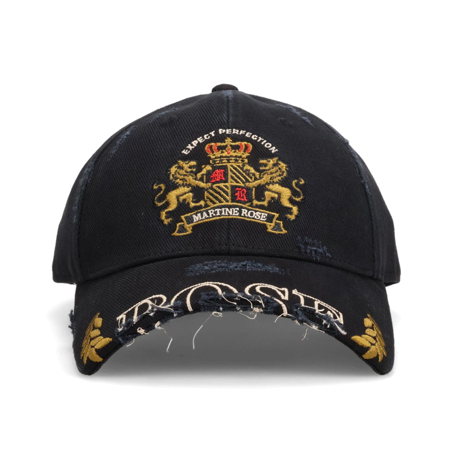 CUT PEAK CAP / BLACK WASHED