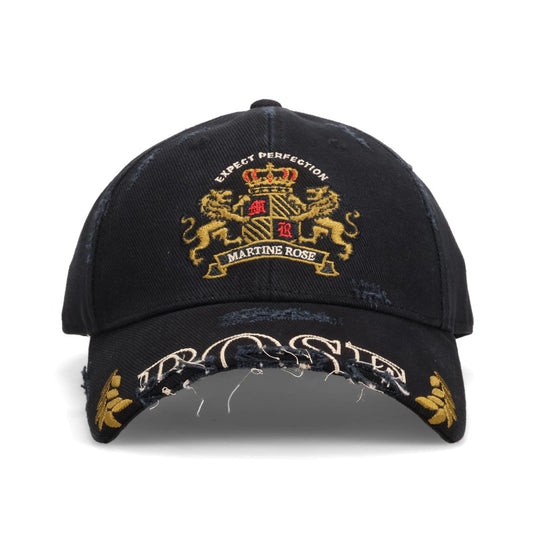 CUT PEAK CAP / BLACK WASHED