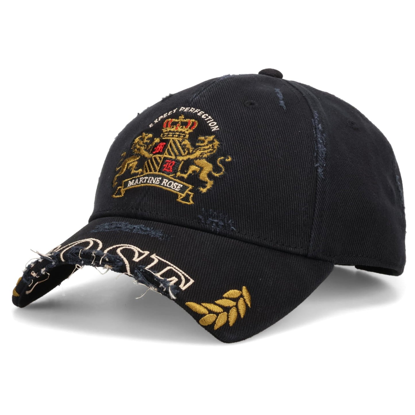 CUT PEAK CAP / BLACK WASHED