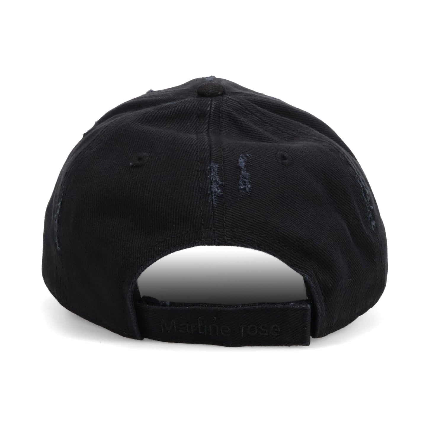 CUT PEAK CAP / BLACK WASHED