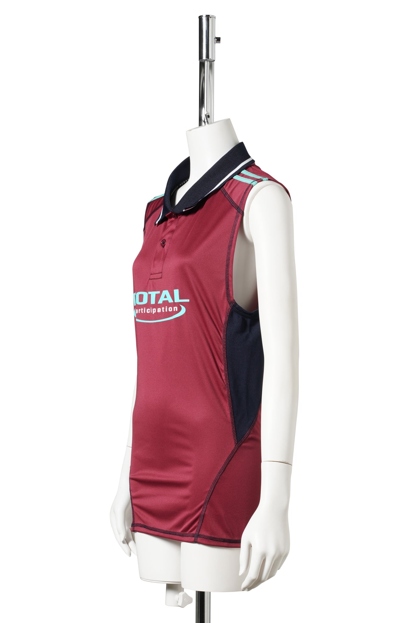 SHRUNKEN STRETCH FOOTBALL VEST / BURGUNDY