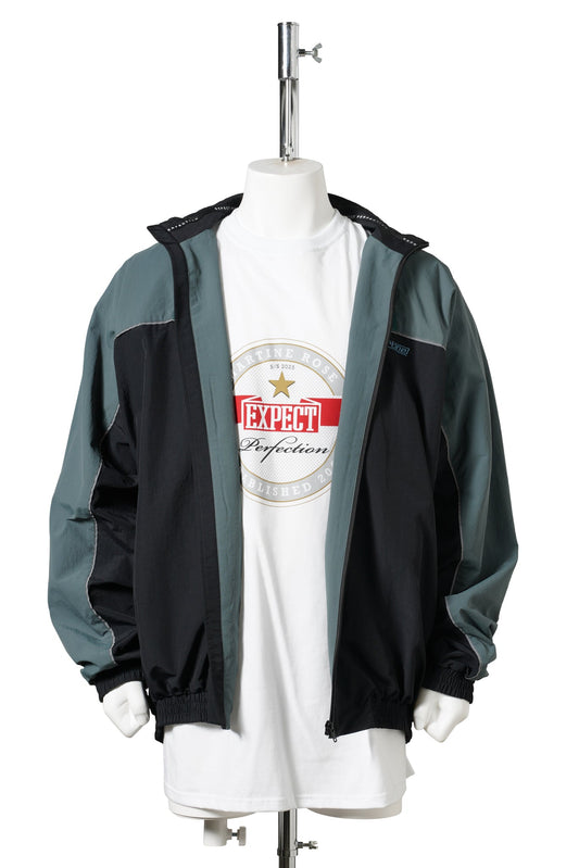 T-LINING TRACK JACKET / BLACK TEAL