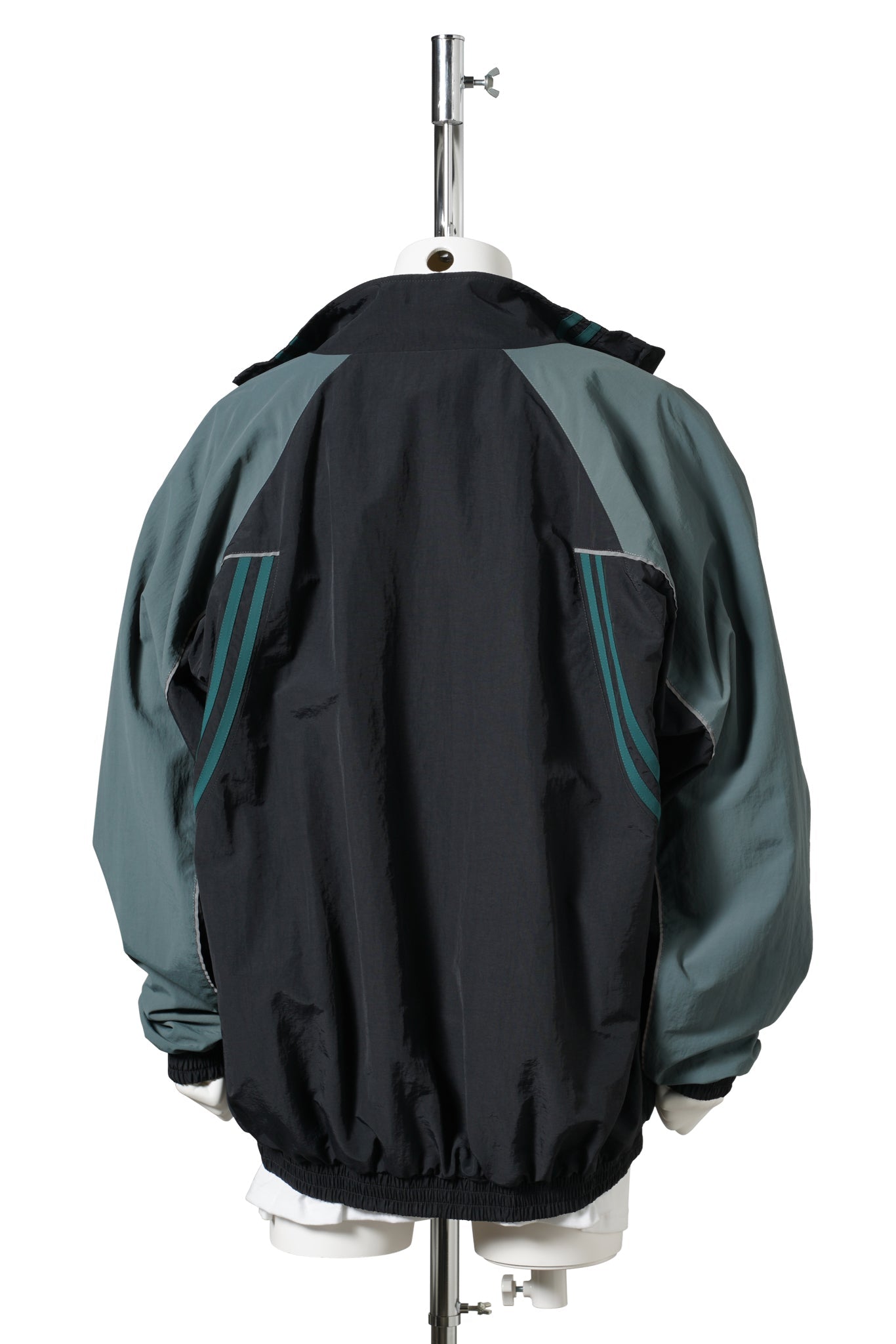 T-LINING TRACK JACKET / BLACK TEAL