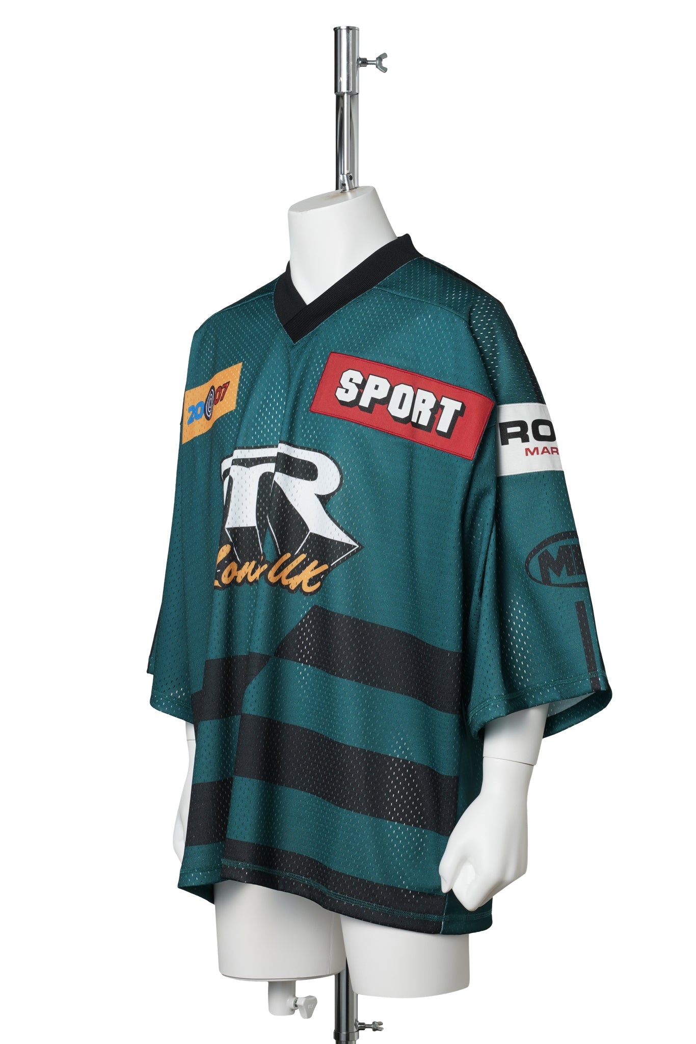 OVERSIZED HOCKEY TOP / GREEN BLACK
