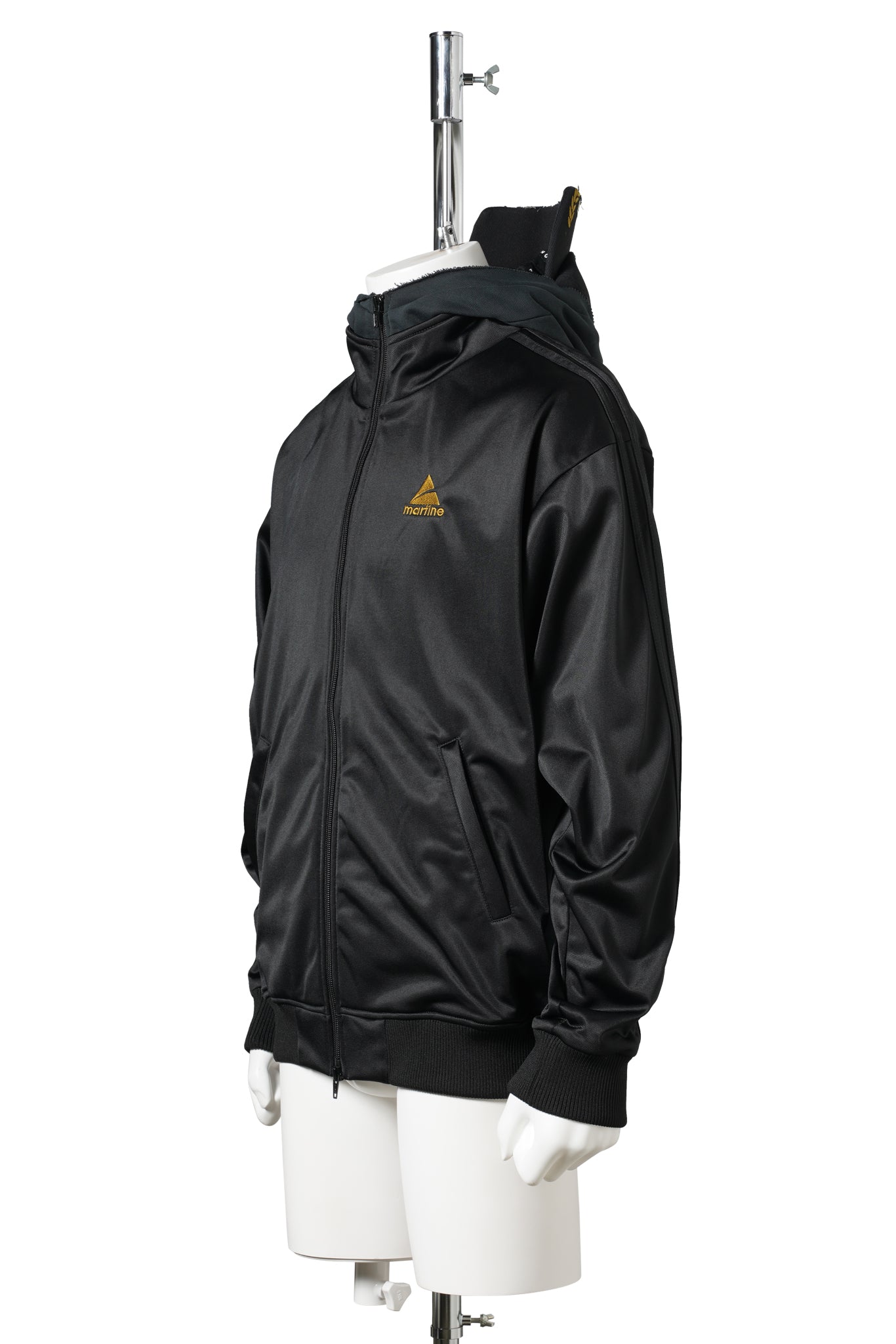 HOOD CAP TRACK JACKET / BLACK