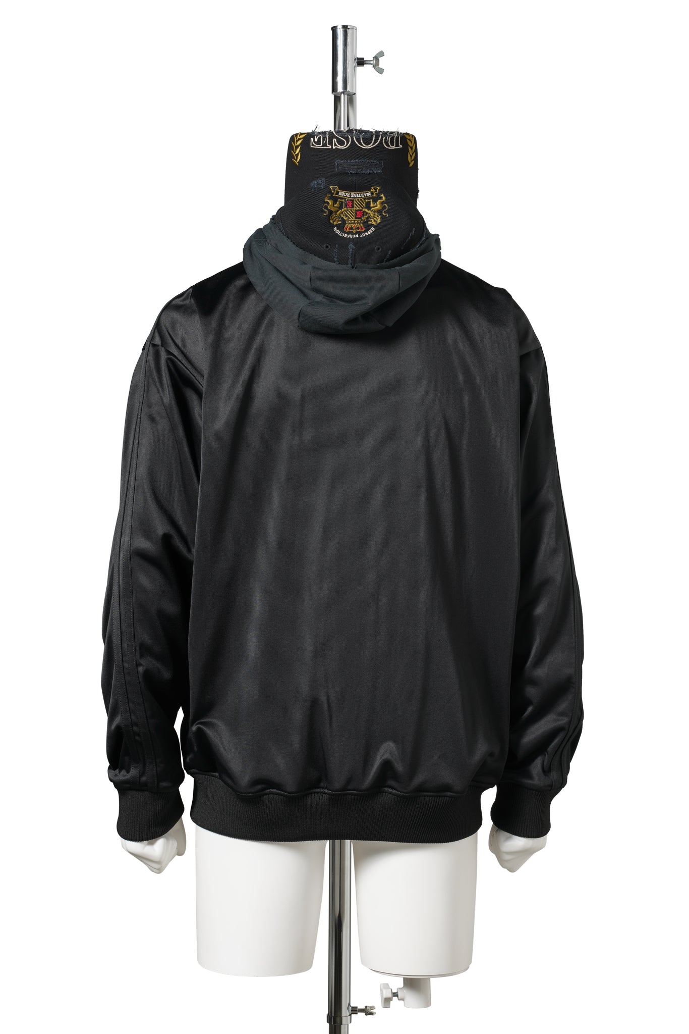 HOOD CAP TRACK JACKET / BLACK