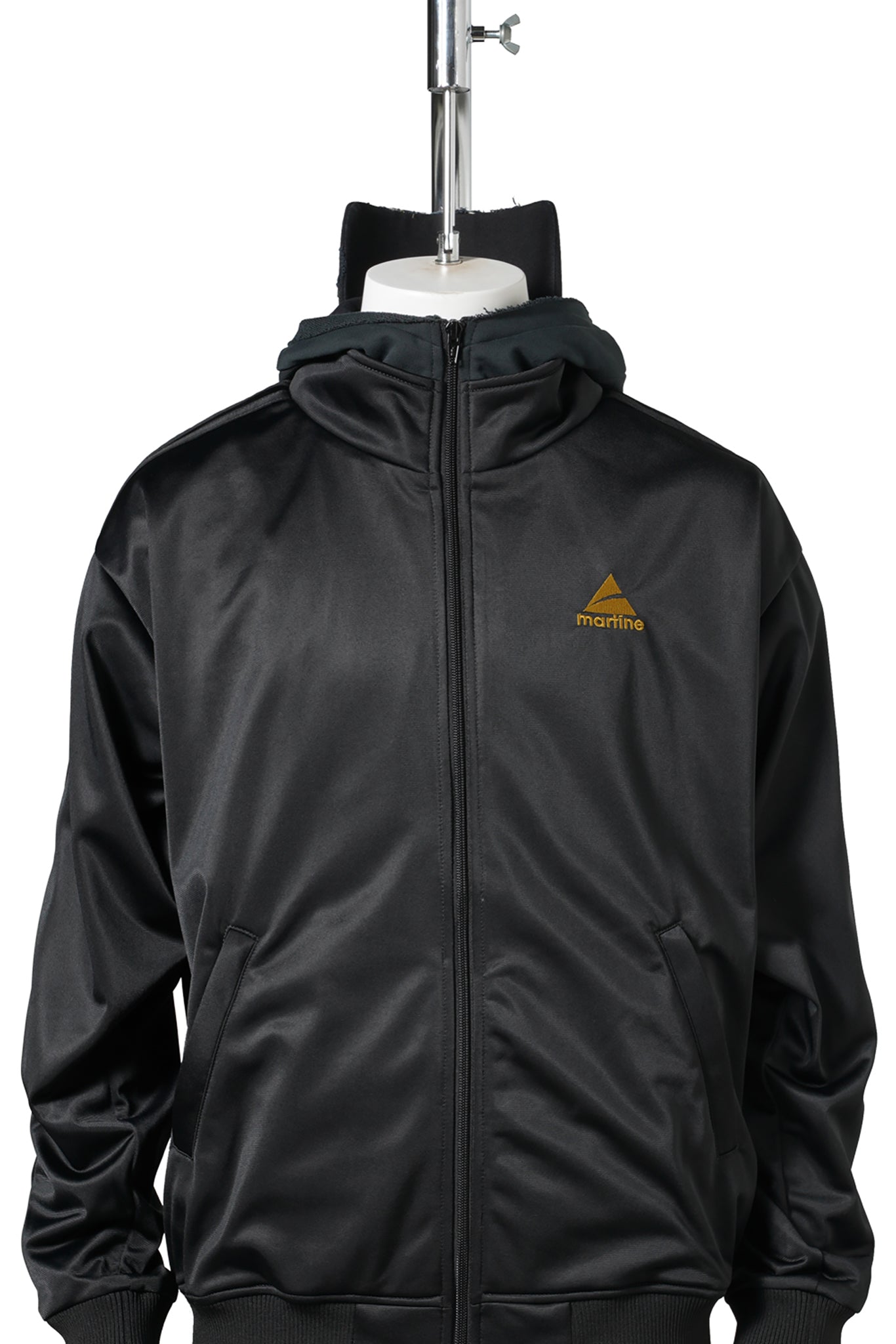 HOOD CAP TRACK JACKET / BLACK
