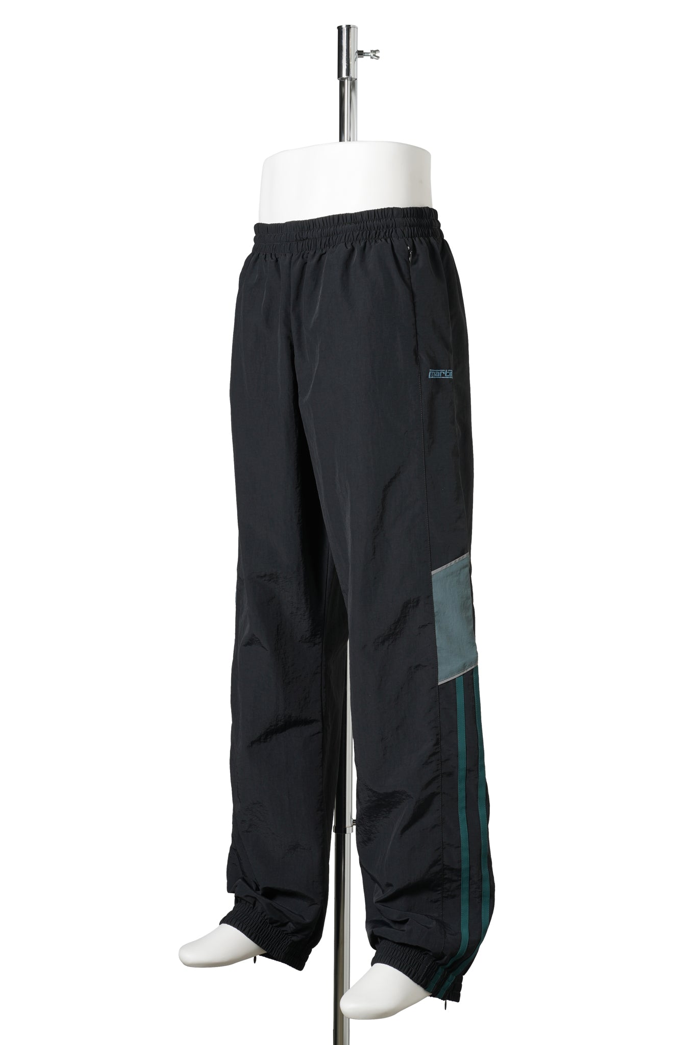 PANELLED TRACKPANT / BLACK TEAL