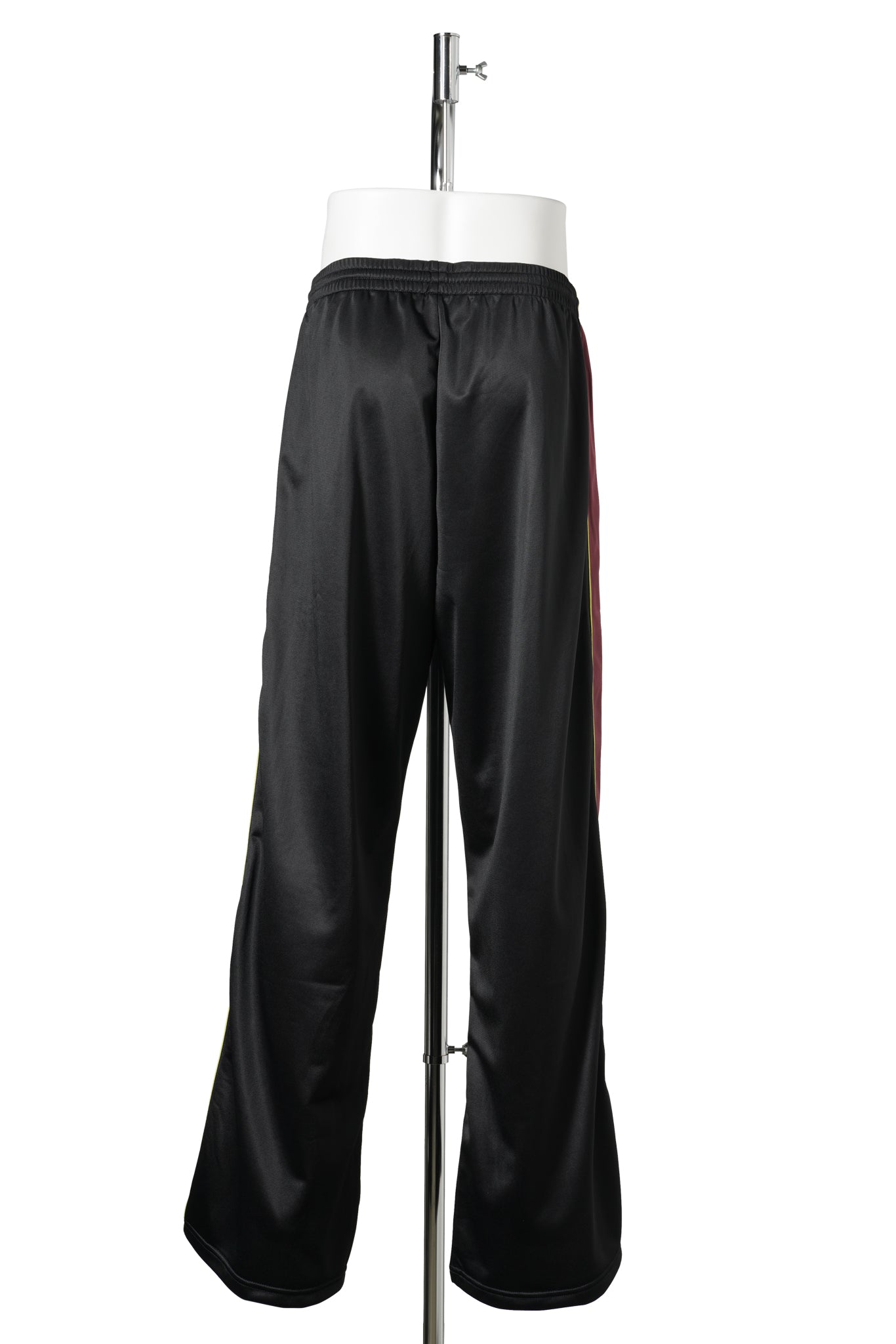 WIDE LEG TRACKPANT / BLACK BURGUNDY