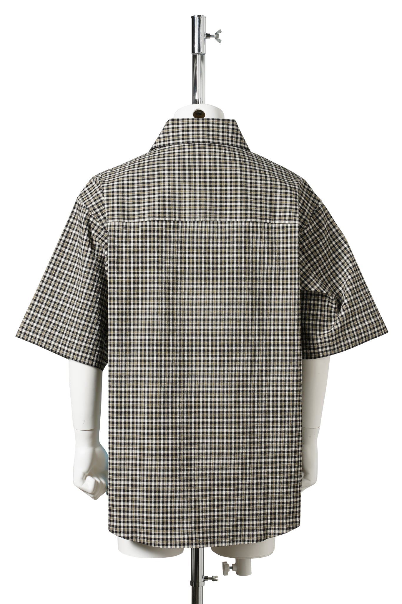 S/S T-SHIRT POLOSHIRT / BLACK GREEN LIGHT BLUE