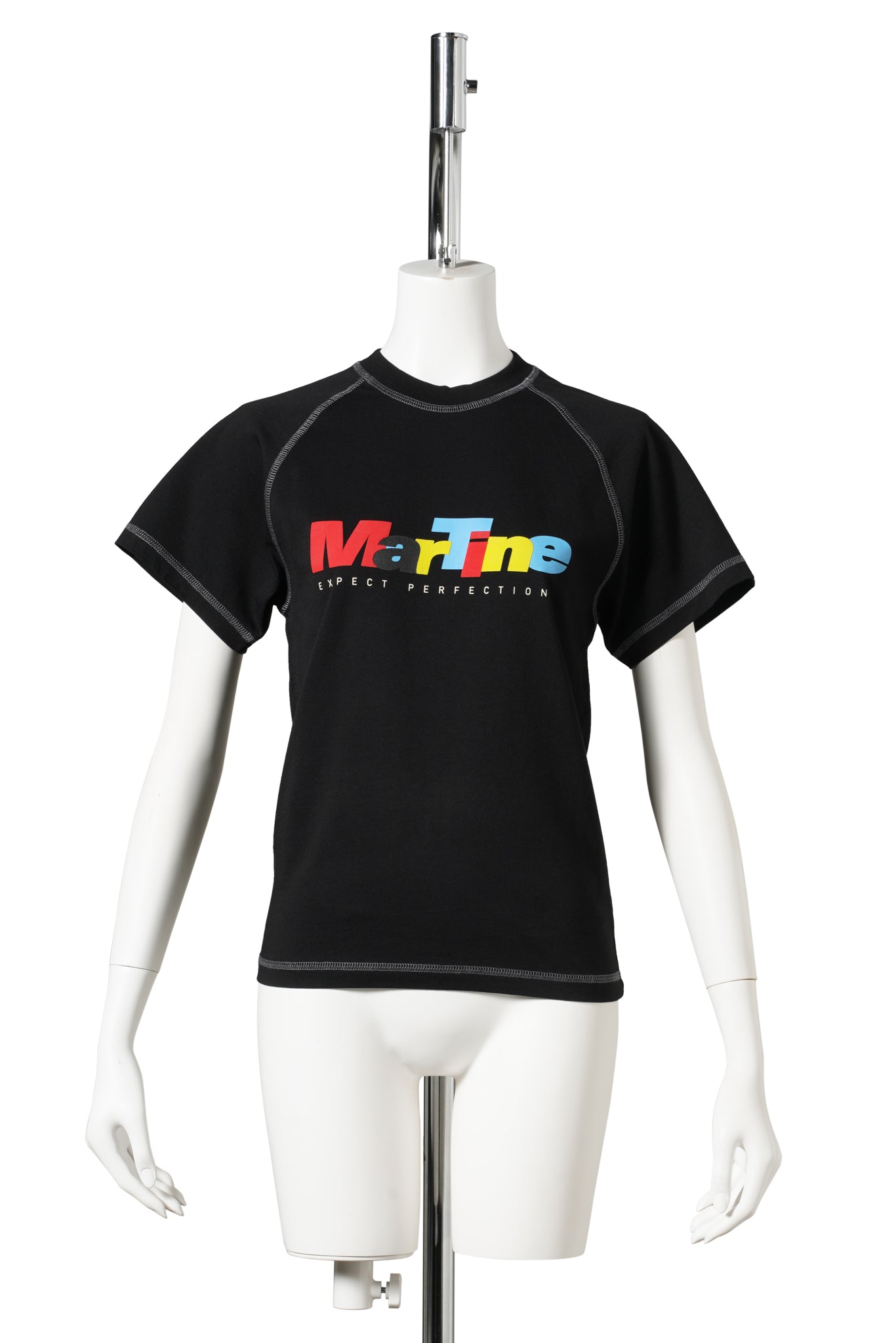 RAGLAN SHRUNKEN T-SHIRT / BLACK