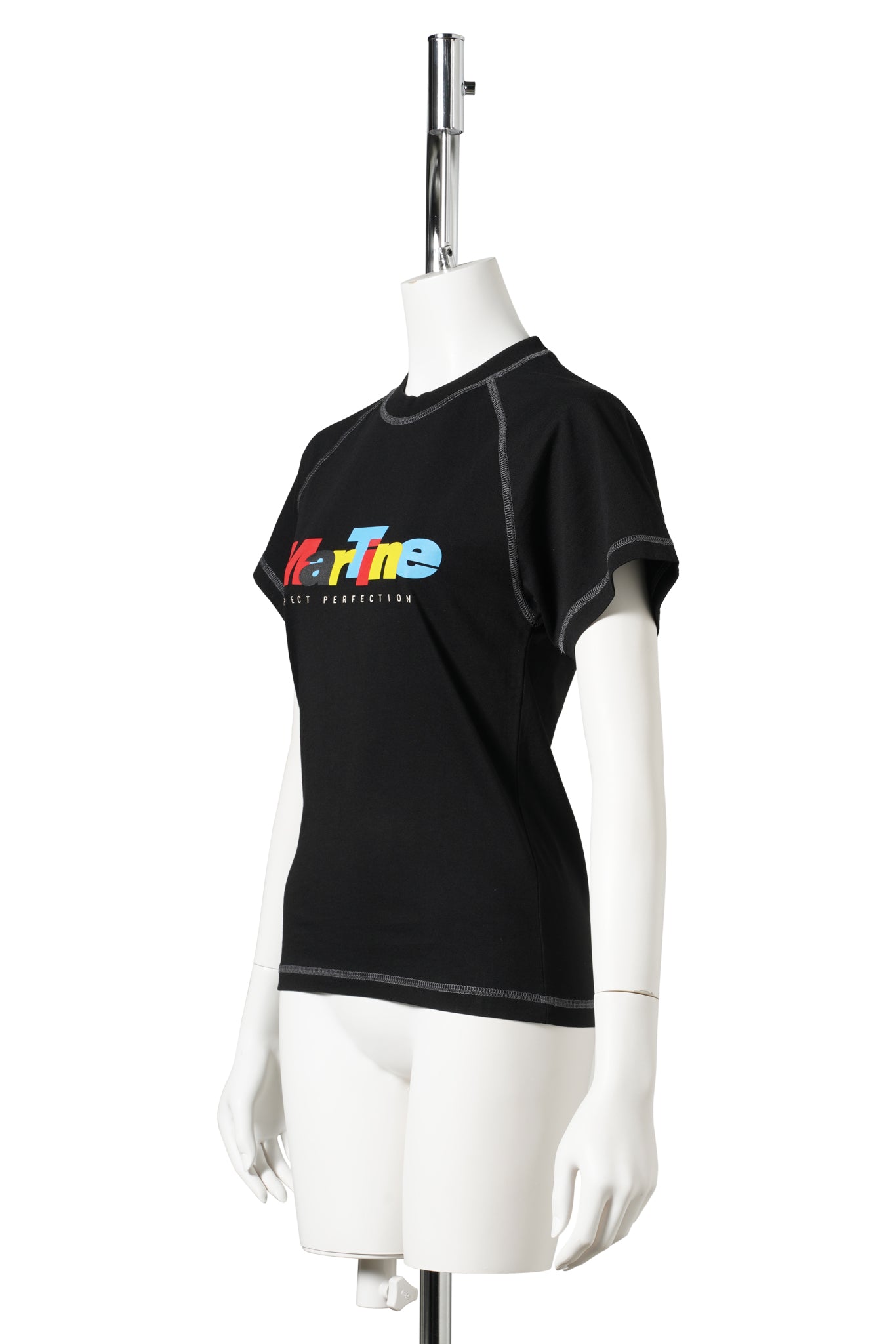 RAGLAN SHRUNKEN T-SHIRT / BLACK