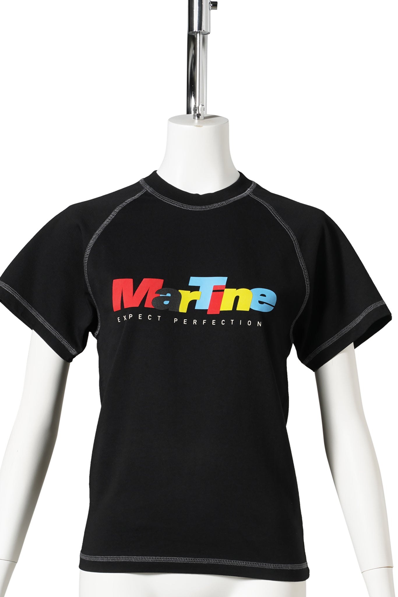 RAGLAN SHRUNKEN T-SHIRT / BLACK