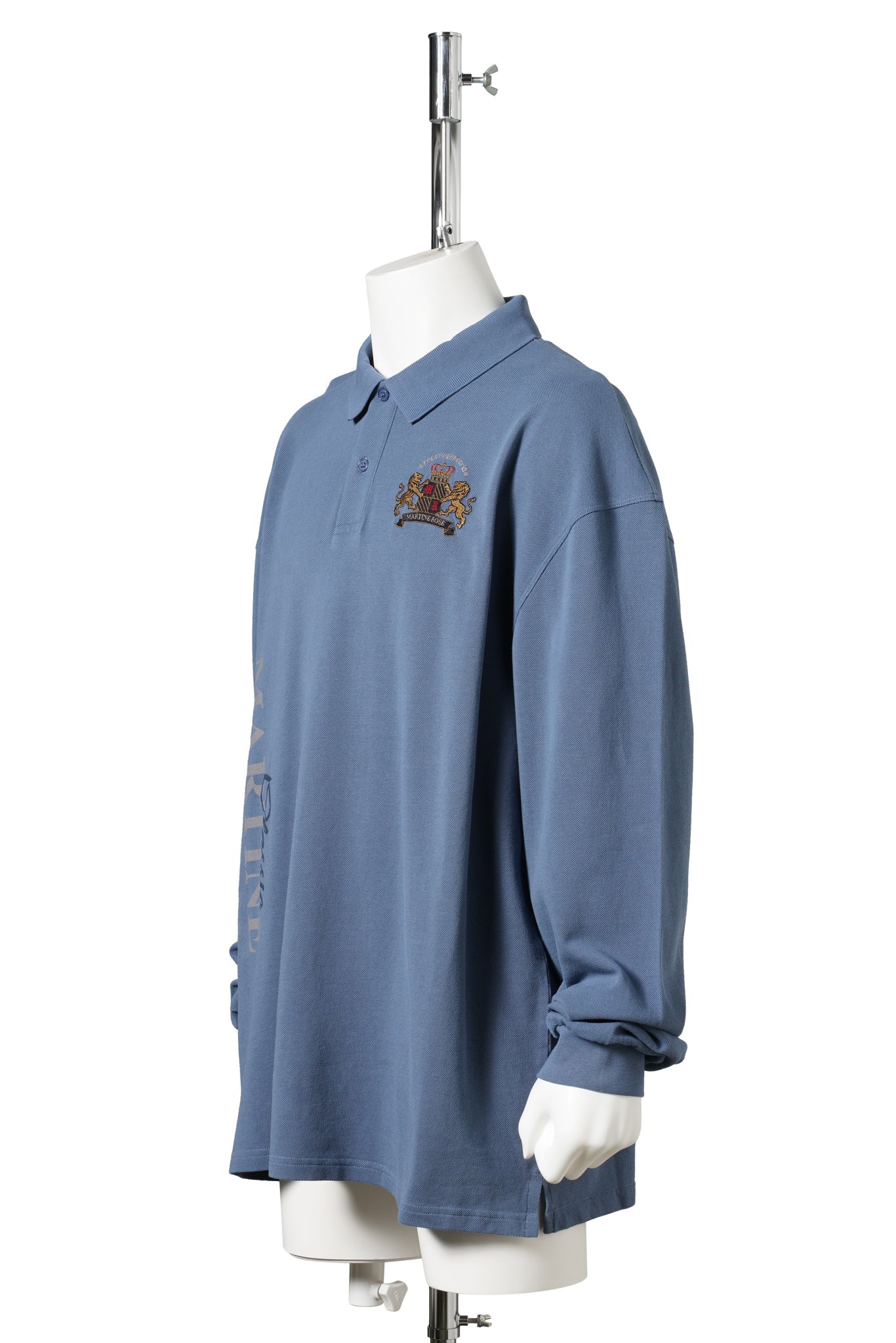 L/S POLO / BLUE NAVY WASHED