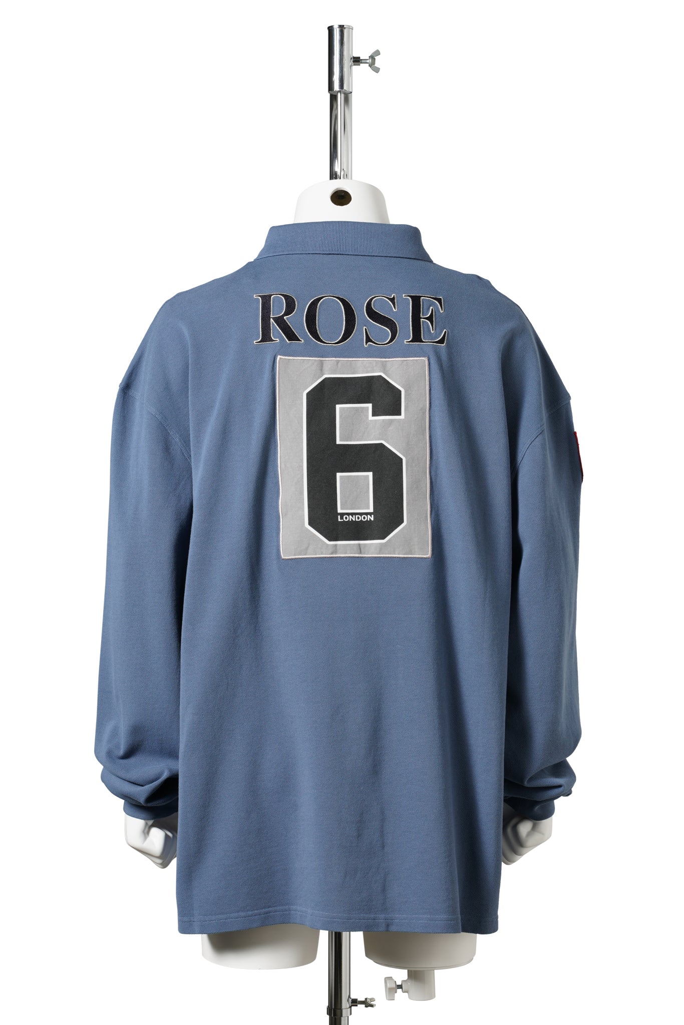 L/S POLO / BLUE NAVY WASHED