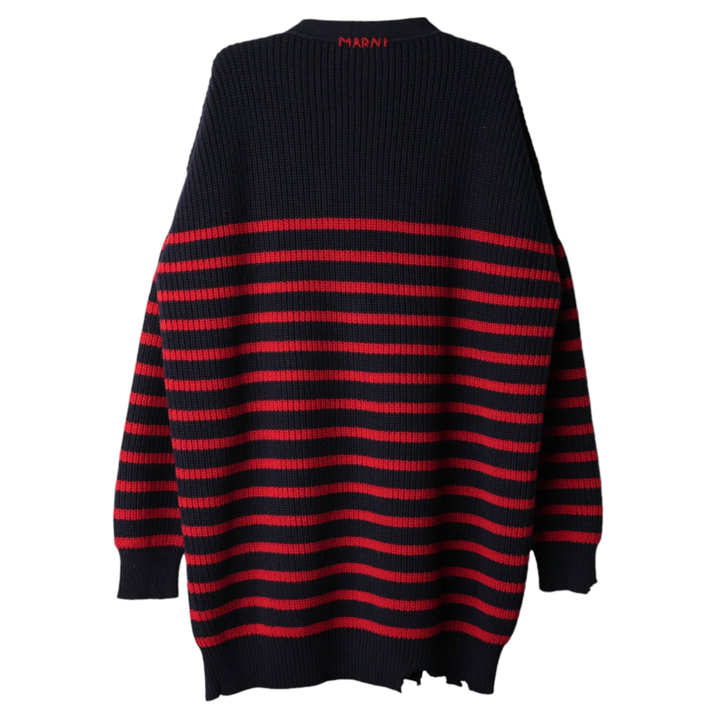 STRIPED FISHERMAN CARDIGAN / RGB94