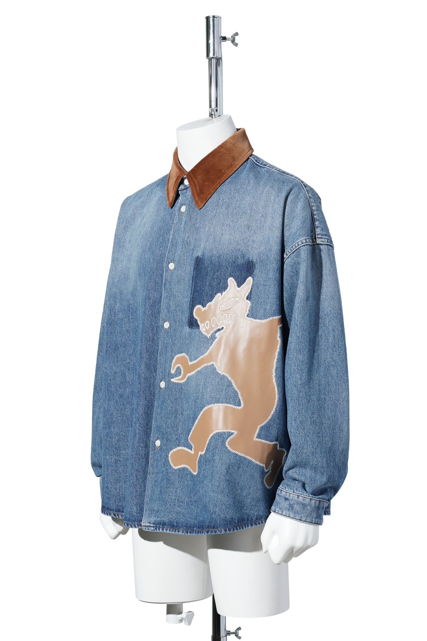 WASHED BULL DENIM / 00B96:DEEP BLUE