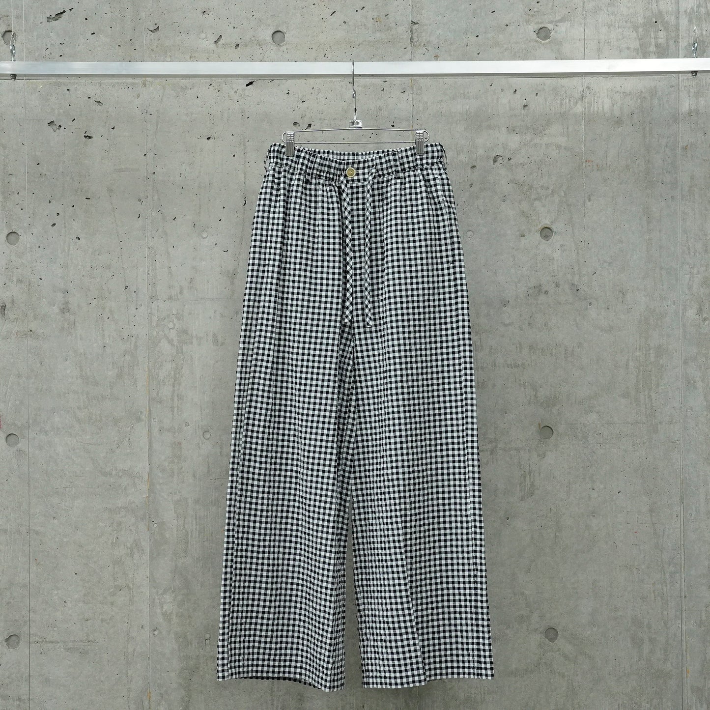 GINGHAM SEERSUCKER PANTS / CHN99