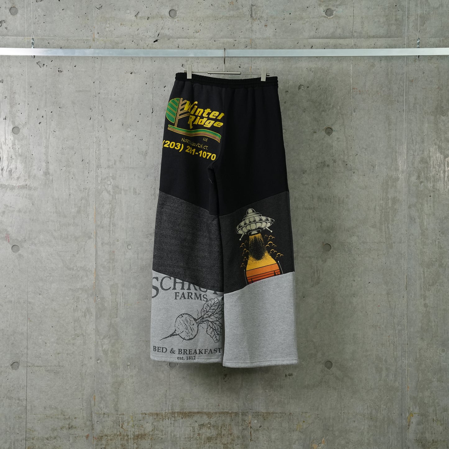 UPCYCLED GRAPHIC SWEATSHIRTS SWEATPANTS / GR95:MAGNET