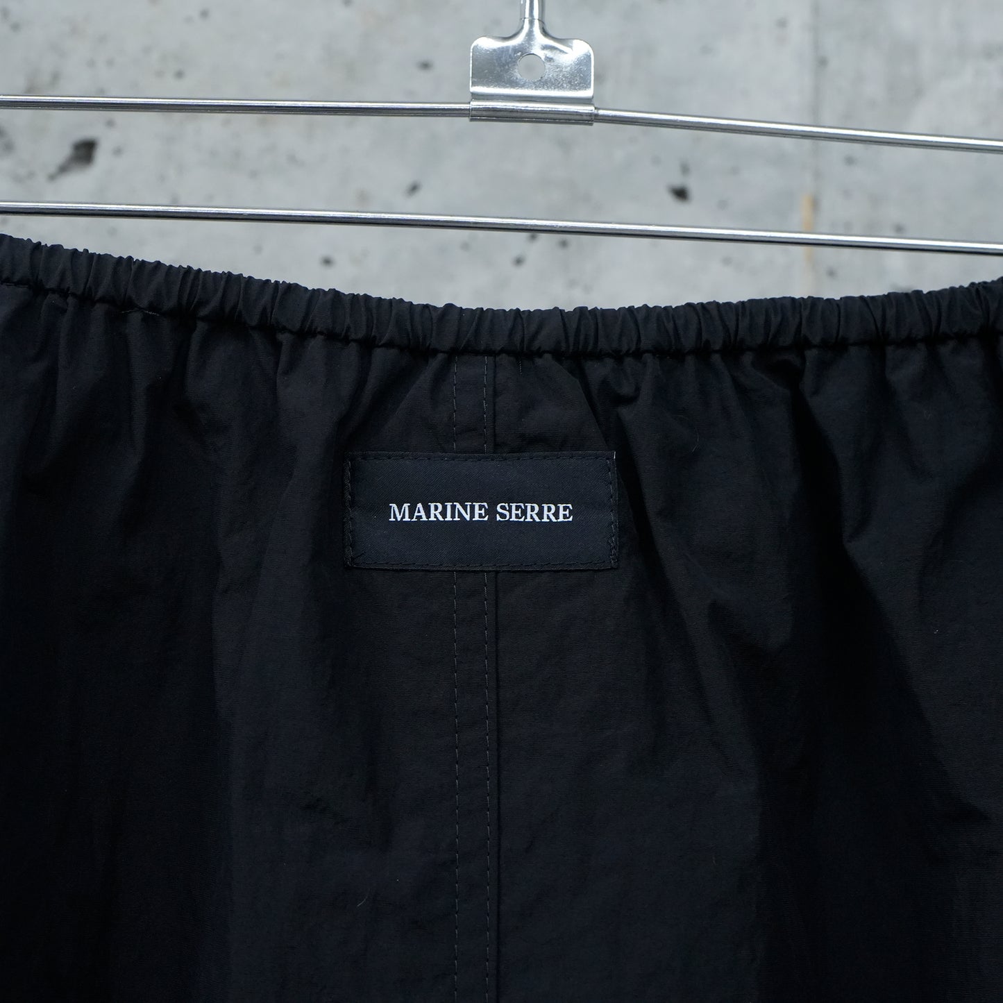 MS NYLON MIDI BUBBLE SKIRT / BK99:BLACK