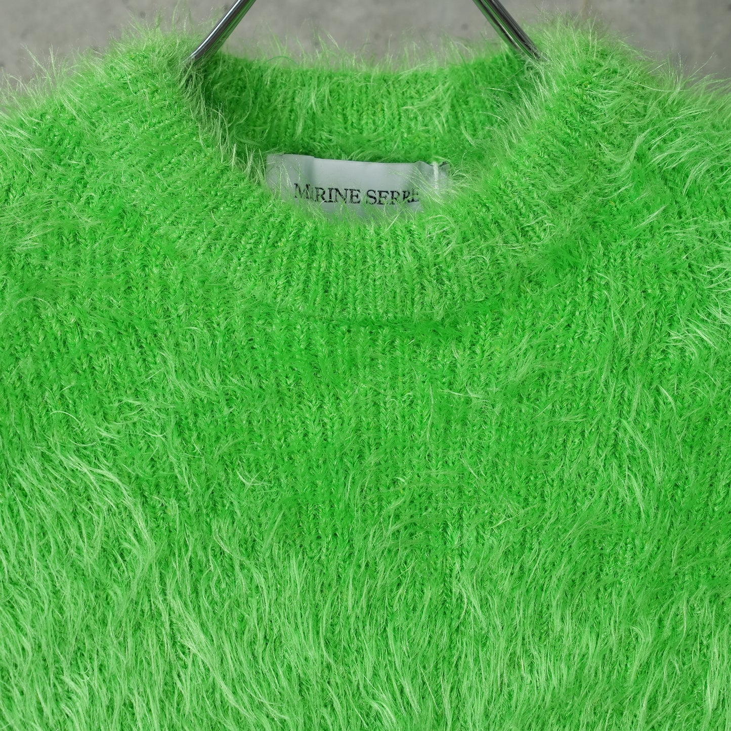 WILD PUFFY KNIT FITTED SWEATER / GN45:BRIGHT