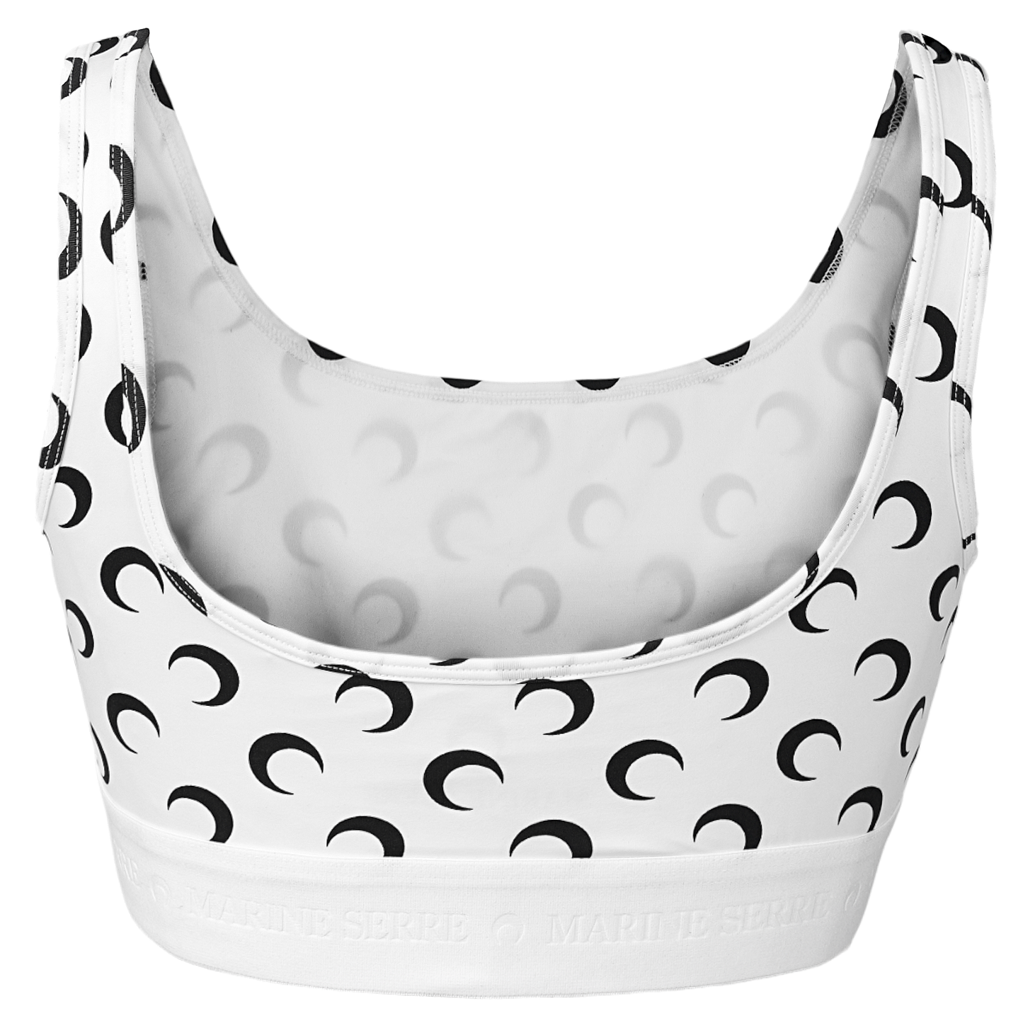 MOON PRINTED JERSEY SPORT BRA / WH00:OPTICAL WHITE