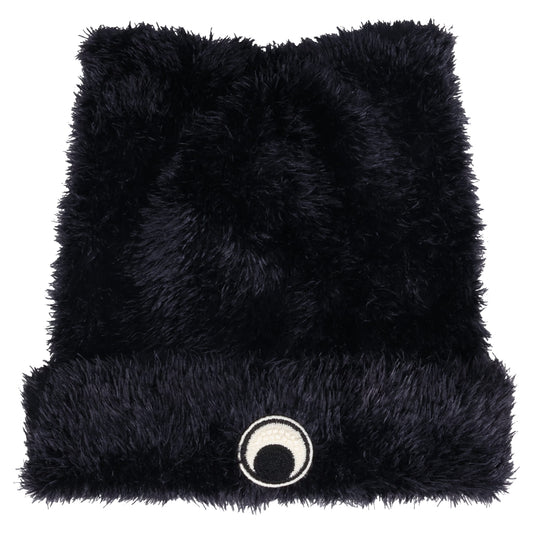 WILD FLUFFY KNIT KAWAII BEANIE / BK99:BLACK