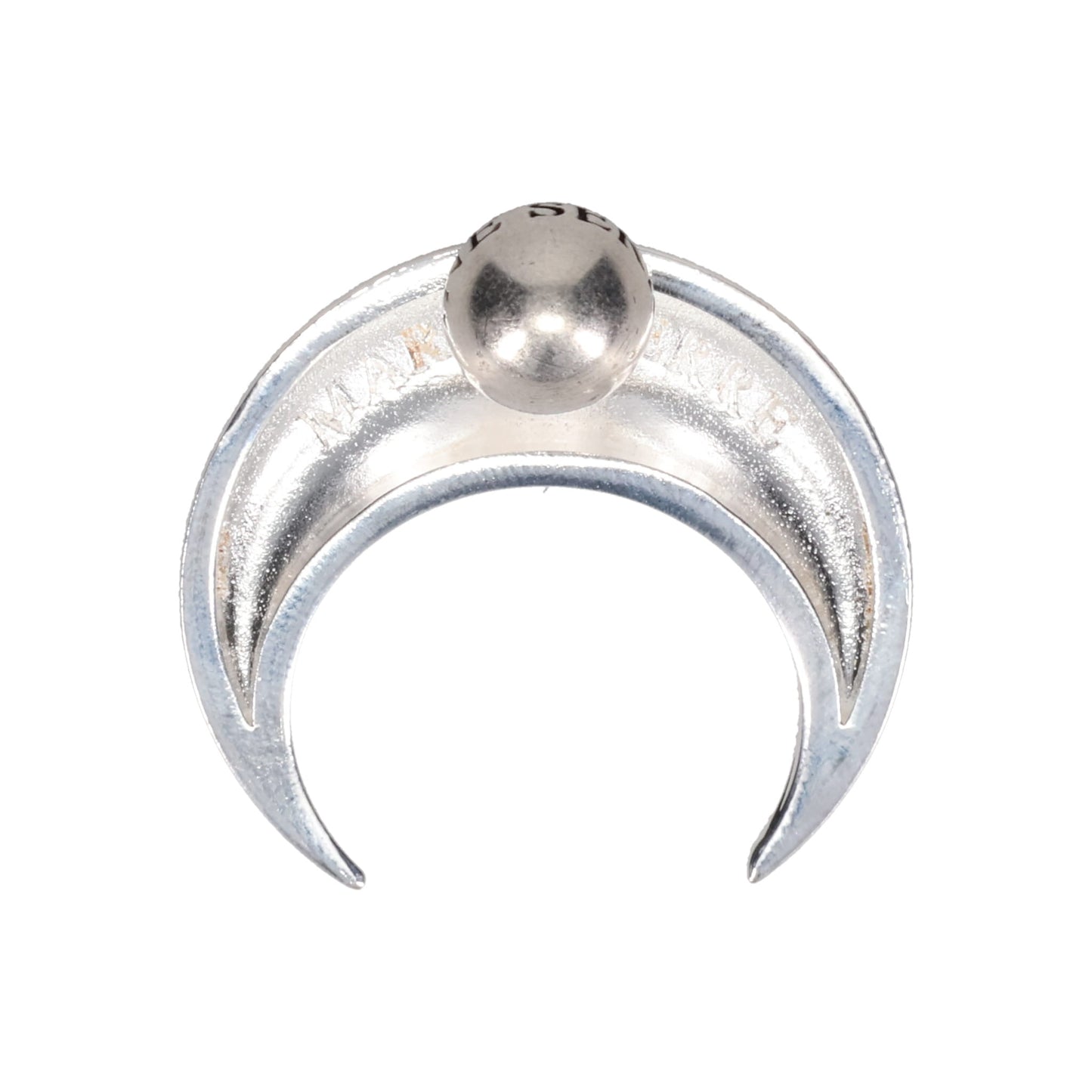 MOON STUD SINGLE EARRING / MT11:SHINY SILVER