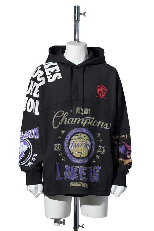 REGENERATED GRAPHIC JERSEY HOODIE / BK99:BLACK