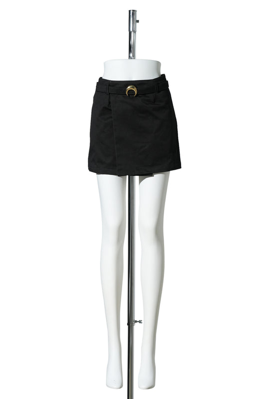 SAILOR WORKWEAR BELTED MINI SKIRT / BK99:BLACK