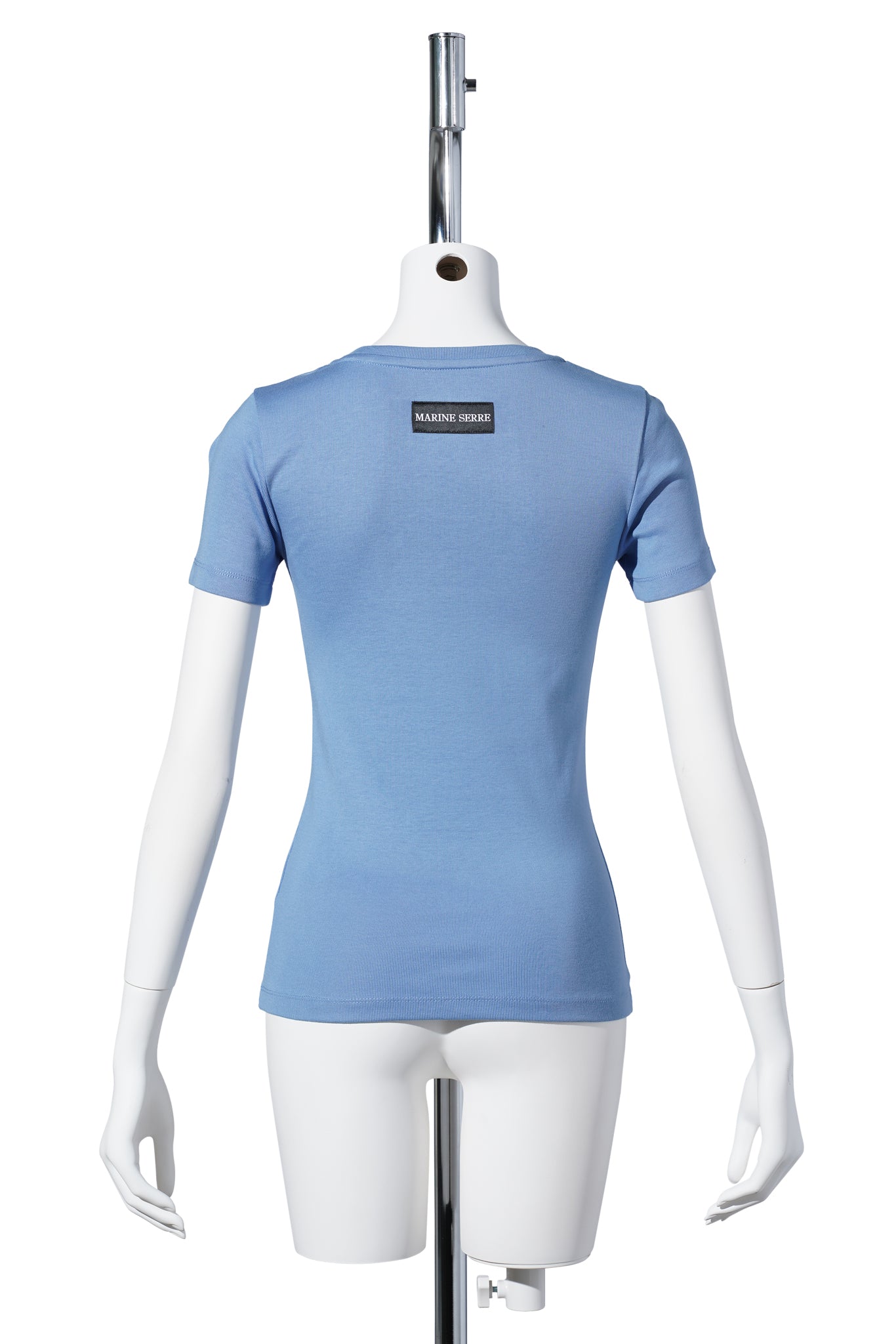 MOON LOGO RIBBED JERSEY BABY FIT T-SHIRT / BB01:BLUE BONNET