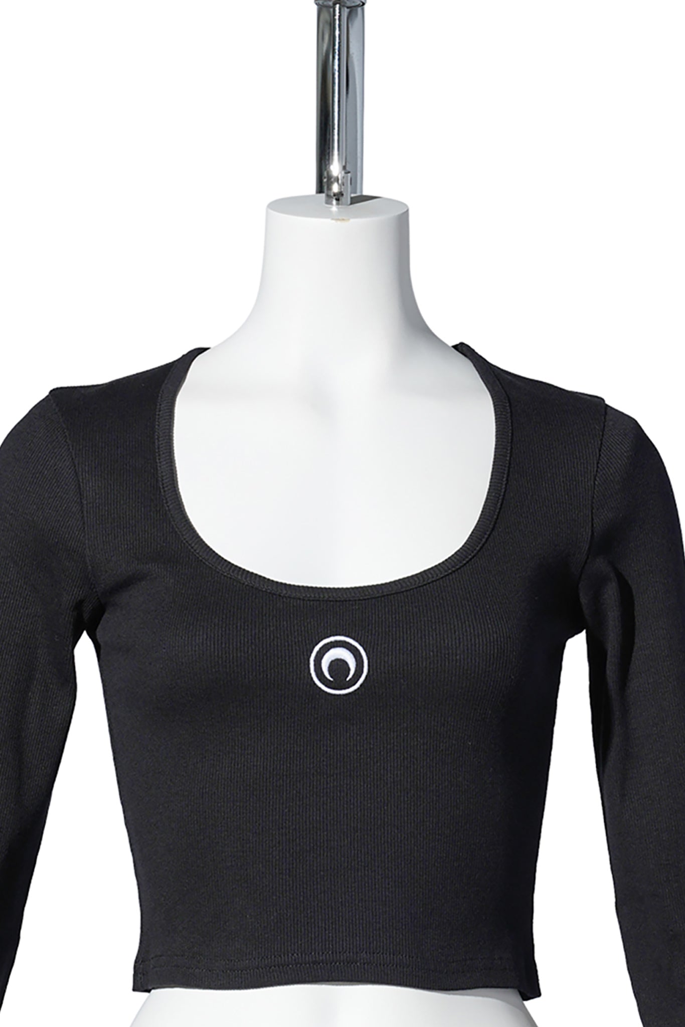 MOON LOGO JERSEY LS ROUNDNECK TOP / BK99:BLACK