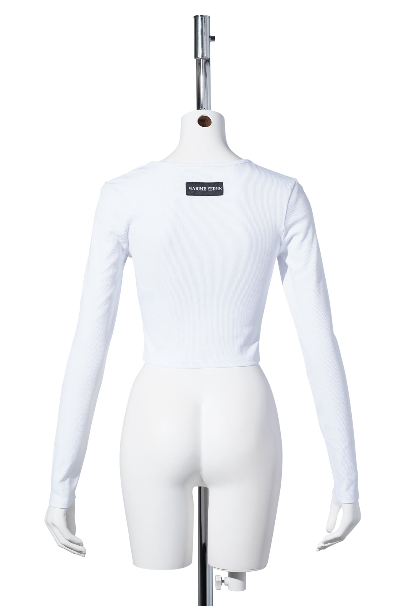 MOON LOGO JERSEY LS ROUNDNECK TOP / WH10:WHITE