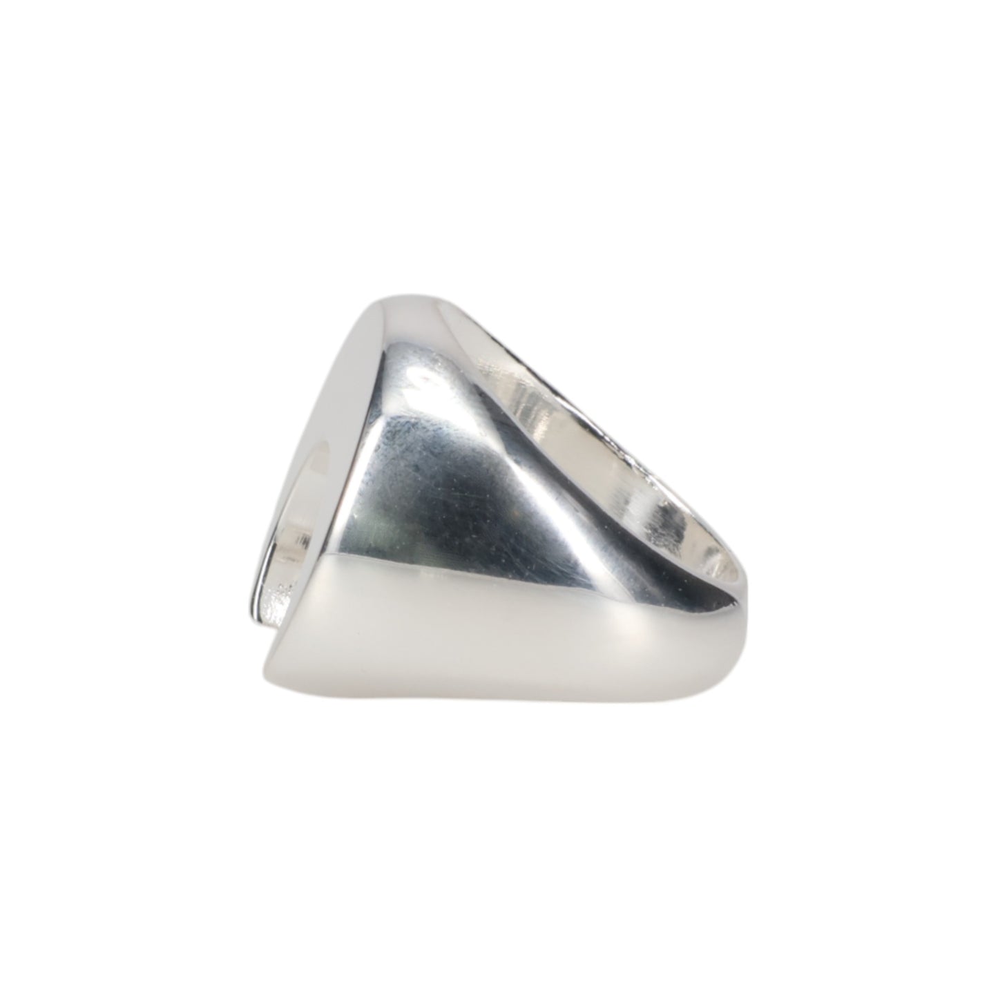 SILVER PLATED MOON RING / MT11:SHINY SILVER