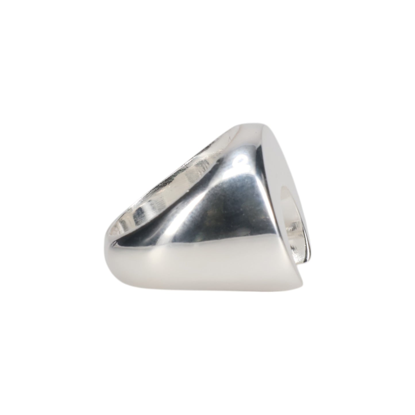 SILVER PLATED MOON RING / MT11:SHINY SILVER